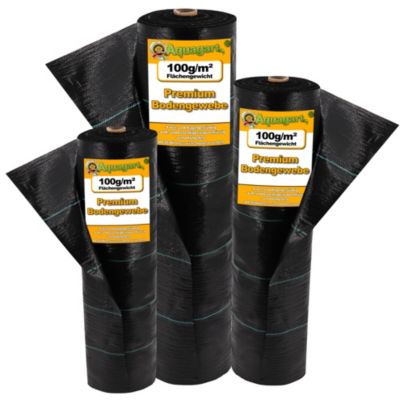 40 m² tissu de sol, film anti-mauvaises herbes, 100 g, 1,65 m de large Aquagart