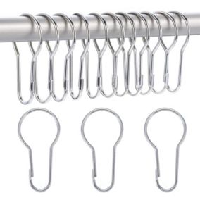 40 Pack Anneaux de Rideau de Douche Crochets Suspendus pour Tri et Organisation