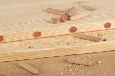 40 tourillons Wolfcraft ø8 x 40 mm Hêtre