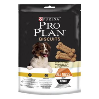 Biscuits pour chien Pro Plan All size Adult light au poulet et riz 400g