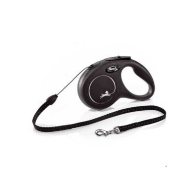 Laisse rétractable Flexi New Classic M Cord 8 m noir CL20C8-251-S-20
