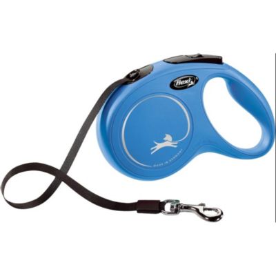 Laisse sangle 5 mètres M Max 25 KG bleu laisse pour chien