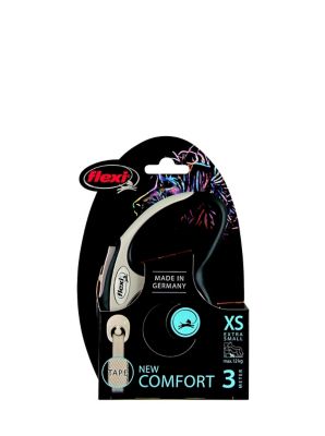 Laisse à enrouleur Flexi XS L.3 m noir
