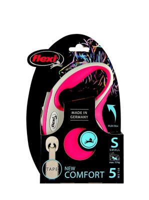 Laisse à enrouleur Flexi S L.5 m rouge pastel