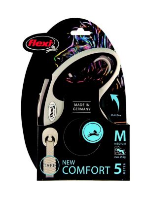 Laisse à enrouleur Flexi M L.5 m noir