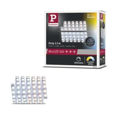 Paulmann MaxLED 500 Strip LED Extension 2,5m Tunable White revêtue 16W 550lm/m Tunable