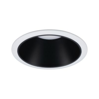 Spot encastrable Cole LED intégrée blanc chaud IP44 470lm Ø8cm noir finition blanche Paulmann