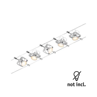 Kit cable Set Mac II 5 spots GU5,3 10W 60VA 5m Paulmann chrome mat