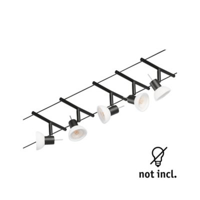 Kit cable Set Sheela 5 spots GU5,3 10W 60VA 5m Paulmann noir mat