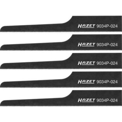 Lame de scie sabre Hazet 0245 jeu de 5 lames 24 dents fixation universelle.