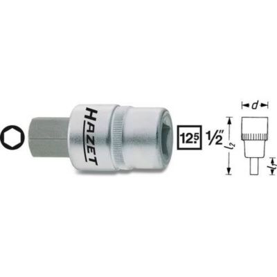 Hazet Douille mâle carré 12 9 mm