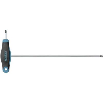 Clé coudée Hazet 829KK 3 pour vis à 6 pans creux taille métrique 3 mm longueur totale 168 mm