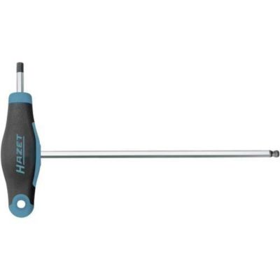 Clé coudée Hazet 829KK 6 6 mm lame 200 mm longueur totale 234 mm poignée en T bi matière