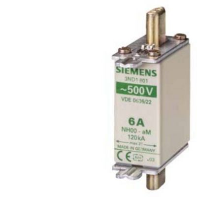 Cartouche fusible NH000 500 V AC 3ND1822 avec afficheur de sécurité capacité de coupure 120 kA