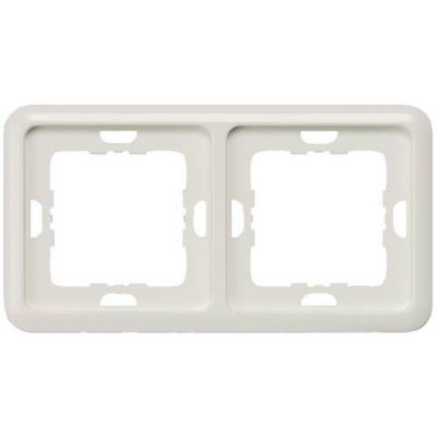 Cadre Delta 2x 151 x 80 mm pour interrupteurs 5TG1812 1 pièce