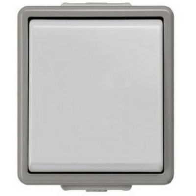 Bouton poussoir en saillie Delta IP44 230 V 66 x 75 mm