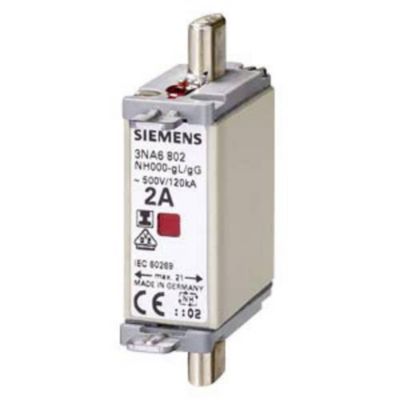 Cartouche fusible Siemens 3NA6807 NH000 classe gG 500 V AC 250 V DC