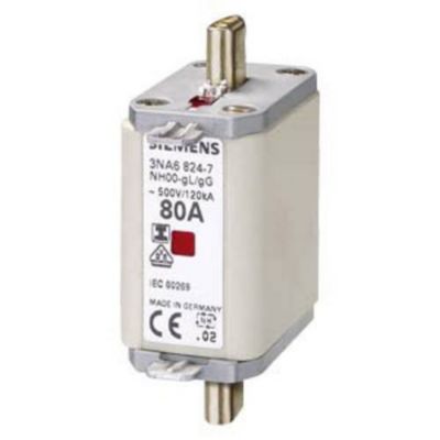 Cartouche fusible NH00 3NA6836 500 V capacité de coupure 120 kA