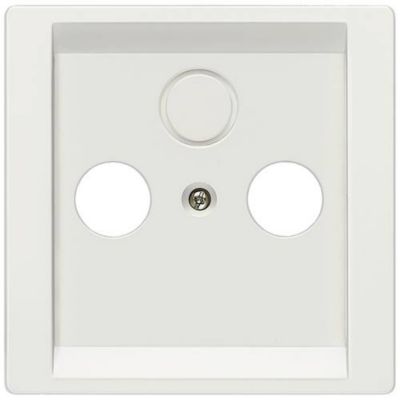 Plaque de recouvrement DELTA style pour TVRFSAT 68x68 mm encastrée 1 prise