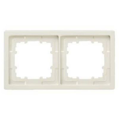 Cadre Delta Style 2 modules 153 x 82 mm fixation par serrage IP20.