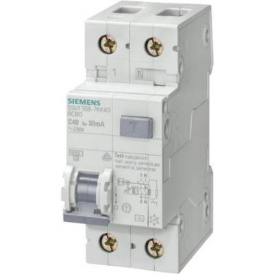 Disjoncteur SIEMENS B10 A 0 01 Différentiel Rectangulaire