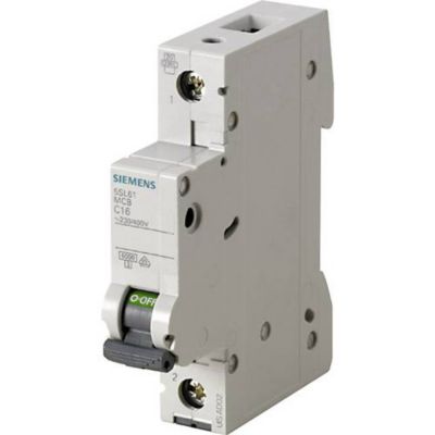 Disjoncteur Siemens 1P 6kA Classe C IP20 - vue 3