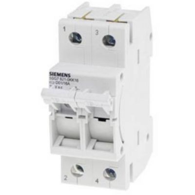 Interrupteur sectionneur à fusibles MINIZED 2 pôles 400 V D01 modèle 5SG76210KK16