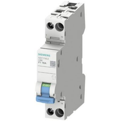 Siemens 5SY17062 disjoncteur 1 pôle plombable F1 230 V AC 72 V DC ICN 3 kA