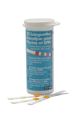 Languettes d'analyse Cl pH TAC Bayrol