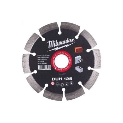 Milwaukee Disque diamant DUH 125 mm alésage 22.23 mm turbo 8 dents