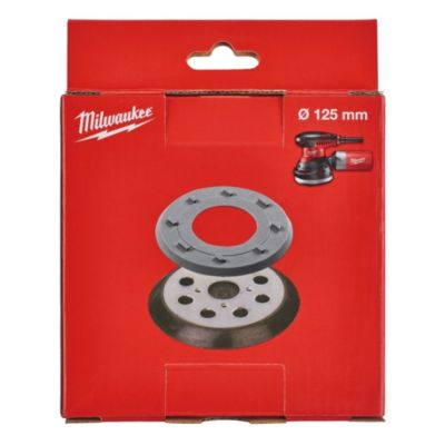 Milwaukee Plateau de poncage ROS 125E 125 mm 8 trous