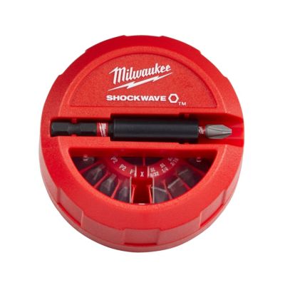 Coffret de 15 embouts Puck aimantés Schockwave Milwaukee pour un couple optimal