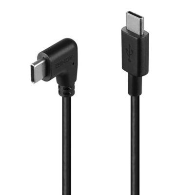 Câble USB C -USB-C coudé 50cm LINDY