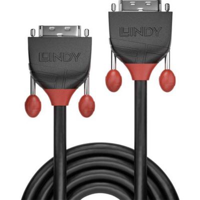 LINDY Black Line, câble DVI-D Single Link mâle-mâle 18+1, 5 m, noir