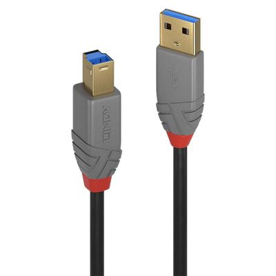 Câble USB 3.2 AB 5Gbps An 5 mètres LINDY