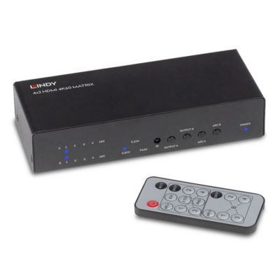 Matrice HDMI 4 entrées 2 sorties 4K60 LINDY