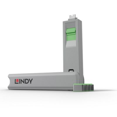 Verrous de Ports USB C 4 verrous vert LINDY