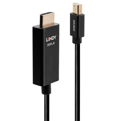 Câble Mini DP vers HDMI actif 2 mètres LINDY