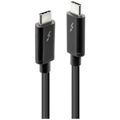 Lindy cable Thunderbolt - 24 pin USB-C pour 24 pin USB-C - 1 m Noir - vue 4