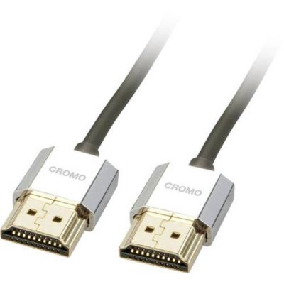 Câble HDMI High Speed Slim 0,5 m - HDMI-A mâle vers HDMI-A mâle, noir