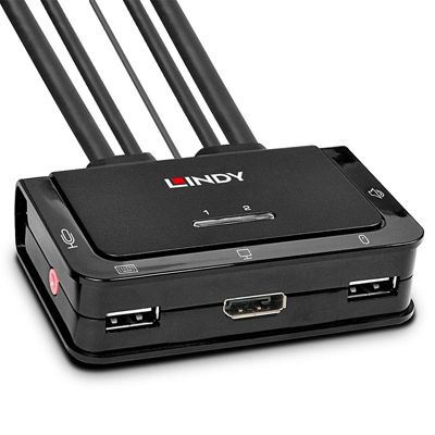 Commutateur KVM DisplayPort 2 Ports LINDY