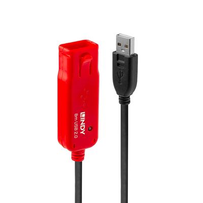 Rallonge USB 2.0 amplifiée Pro 8m LINDY