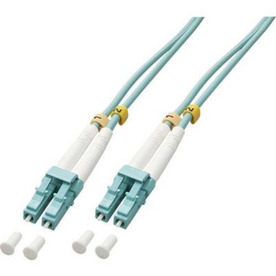 Câble de raccordement fibre optique LINDY 46370 LC/LC OM3 1,00 m bleu