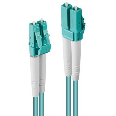 LINDY 46404 Câble fibre optique LC/LC duplex OM3 100 m bleu