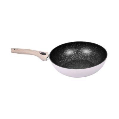 Wok en aluminium lilas H. 13,5 x L. 29 cm Durandal Equilibre Céramique - Durandal
