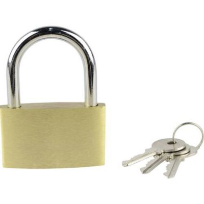 Cadenas Brüder Mannesmann 413 50 or jaune avec serrure à clé - vue 2