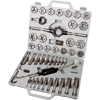 Brüder Mannesmann M53245 Kit de taraudage 45 pièces métrique M6 M8 M10 M12 M14 M16 M18 M20 M22 M24 - vue 2