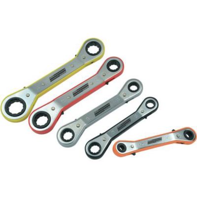 Kit de clé polygonale à cliquet 5 pièces - vue 2