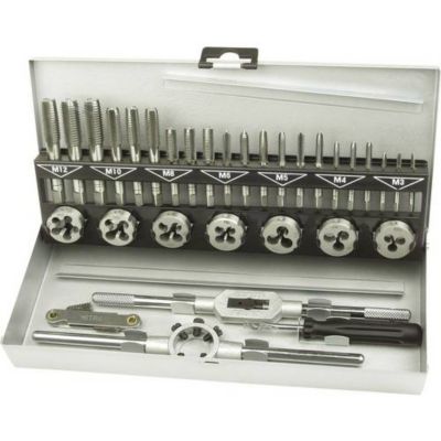 Ensemble de tarauds et de filières Brüder Mannesmann 32 pcs Coffret complet Accessoires inclus