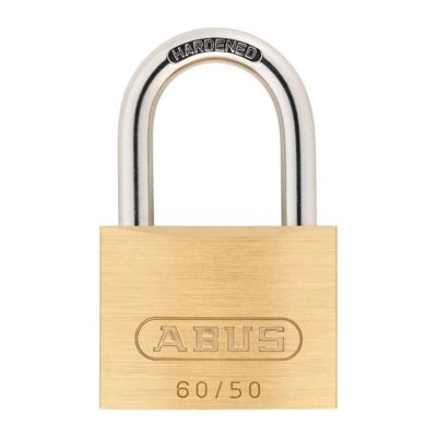 Cadenas en laiton massif ABUS 6050 Anse acier cémenté Double verrouillage 2 clés